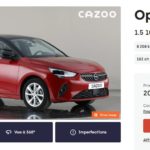 Fiche véhicule Cazoo