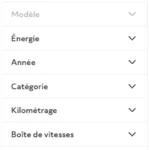 Filtres de recherche - heycar FR - heycar.com